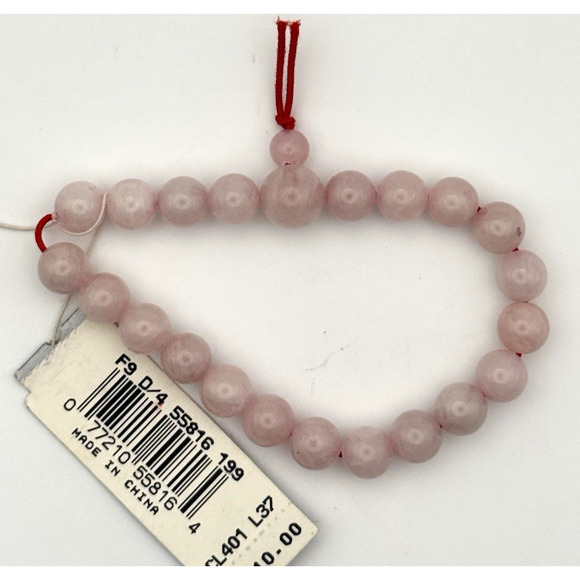 Natural Rose Quartz Stone Bracelet 8mm Pink Crystal Stretch Bracelet new - Picture 6 of 7